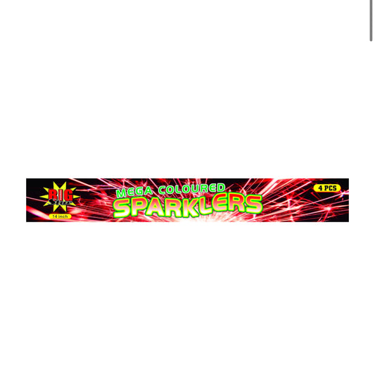Mega coloured sparklers