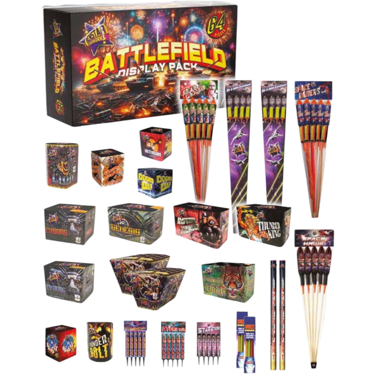 Battlefield Display Pack β Complete Firework Selection
